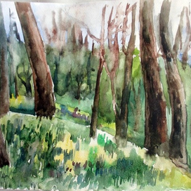 Этюд "Конец апреля"