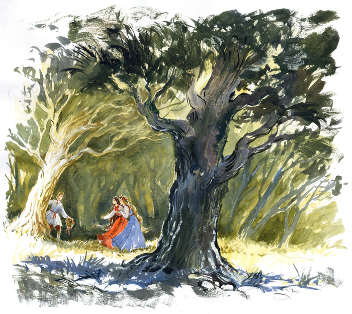 Иллюстрация к истории о Купале и Костроме