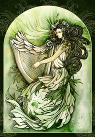 - Арфа из крыла -