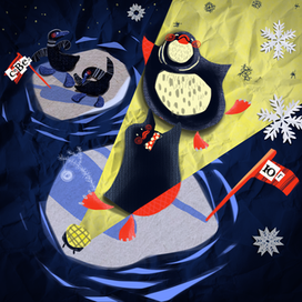 Новогодние пингвины