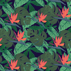 тропический принт