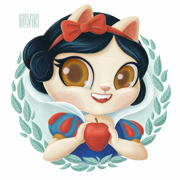 Кошечка Белоснежка