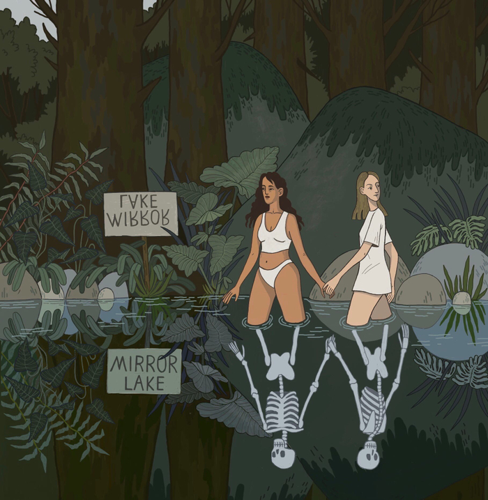 девушки скелеты