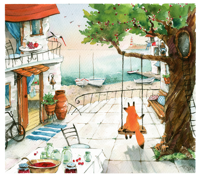 И когда был маленький, Лис любил смотреть на море