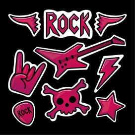 Rock stickers!