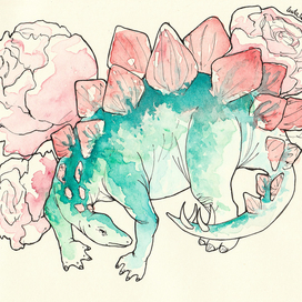 Стегозавру снятся сны о пионах, которых он никогда не видел.