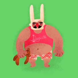 Иллюстрация милого мужчинки (Брутально мило)