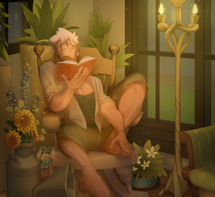 Угол с цветами