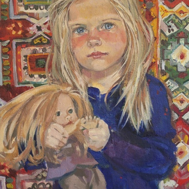 "Дочки-матери" 75х45см 