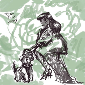 Lady with a dog (2019y)