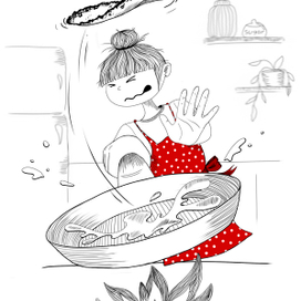 Лоли жарит блинчики