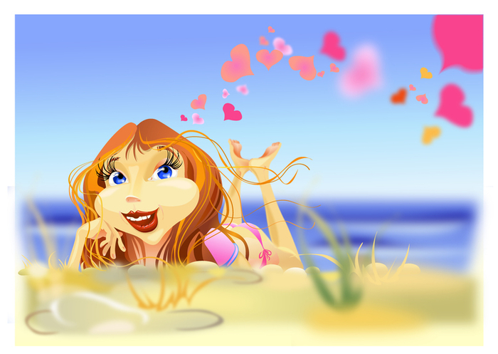 Девушка и море