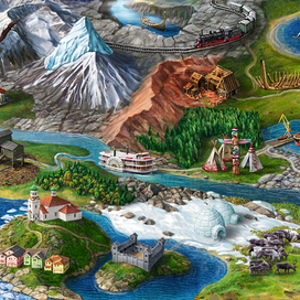 Игровая карта "Аляска"
