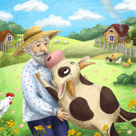 Буренка по прозвищу Мурка