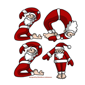 2021 йога дед мороз