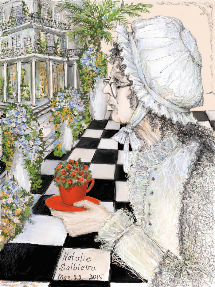 утро. усадьба.