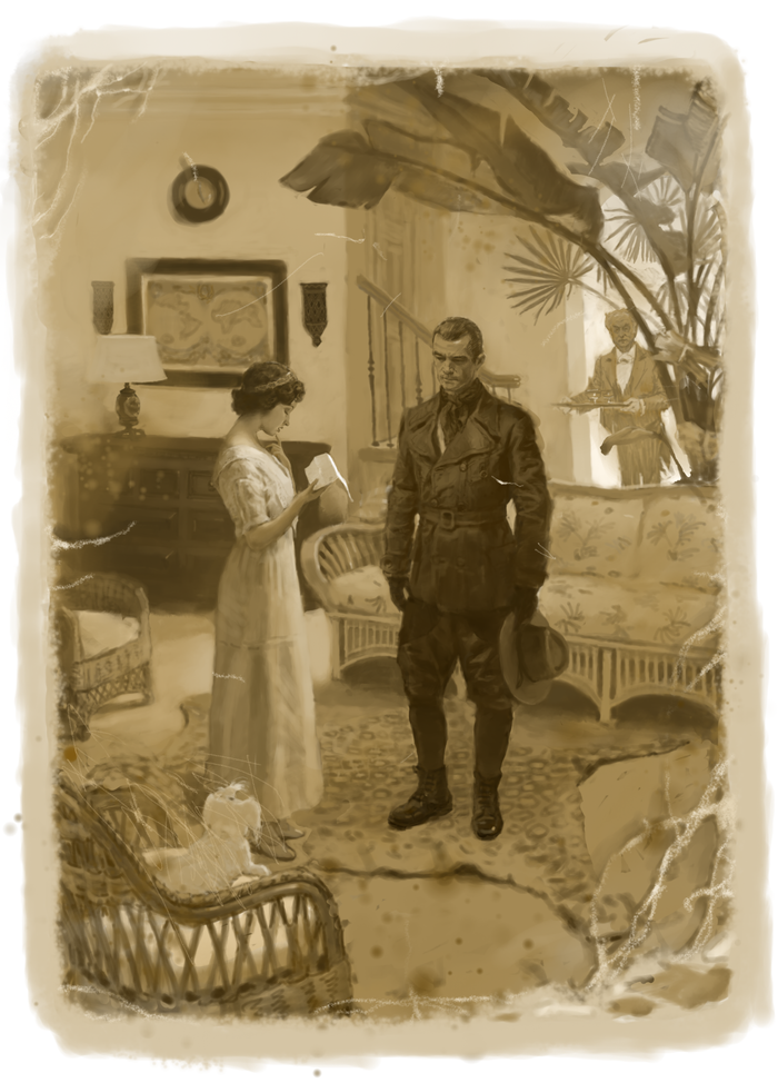 Иллюстрация к стихотворению "Письмо с оказией".