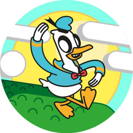 Дональд Дак в стиле Время преключений