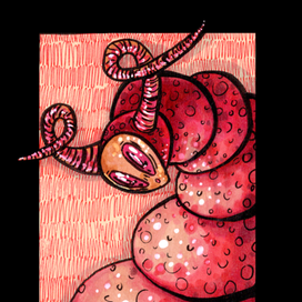 Красный Монстр Гусеница