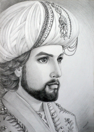 Легенда о любви (триптих -левая часть)