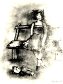 Уронили мишку на пол,........