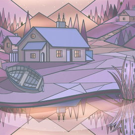 Домик у озера