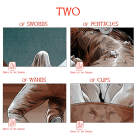 Таро «Танец шамана». Двойки. (фрагменты)