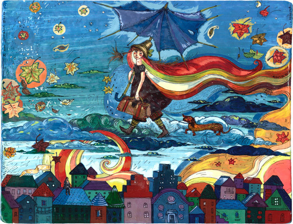 К нам приехала осень