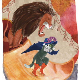 Illustration for book “Cat in boots”