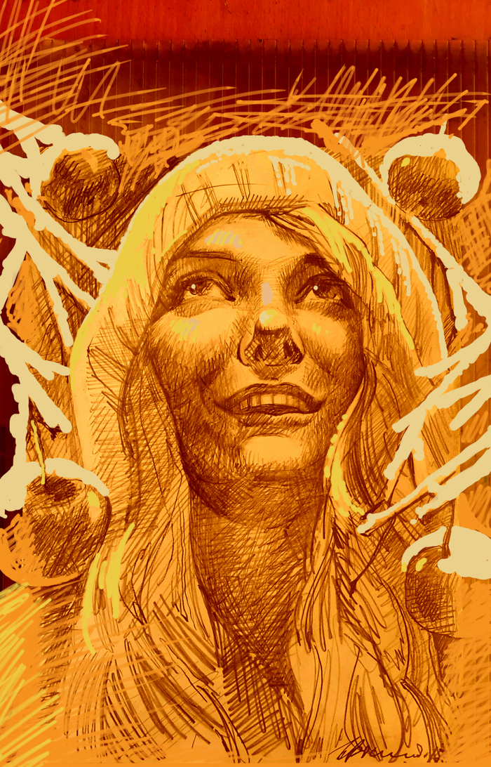 Зимние яблочки.