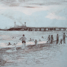 Пляж в Туапсе.