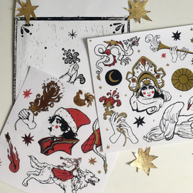 Стикеры со сказочными персонажами