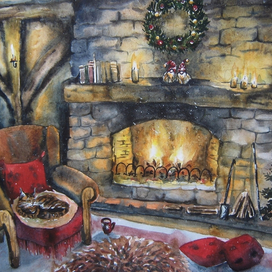 Почти шёпотом у камина