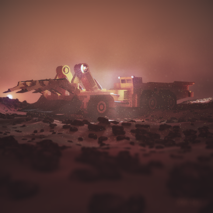 Morning on Mars. Daily render.