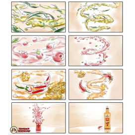 Раскадровка ролика для Настойки Бульбашъ 