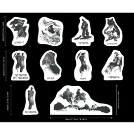 Набор стикеров с персонажами романа "Мастер и Маргарита"