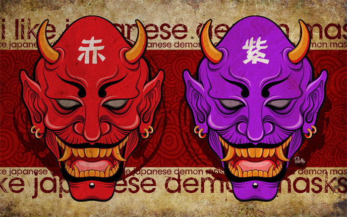 I Like Japanese Demon Masks