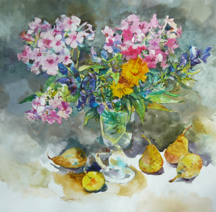 Флоксы и груши