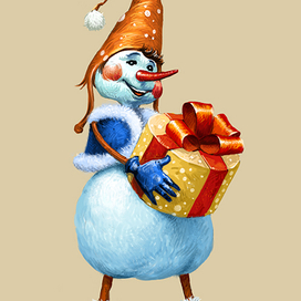 Новогодние персонажи для продюсерского центра "7 радуга"