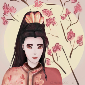 Портрет, вдохновлённый китайской культурой