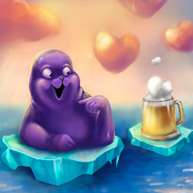 Еще тюленей! Иллюстрации для бара