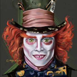 Портрет персонажа «Безумный шляпник»