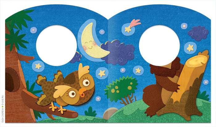 Иллюстрации для книжки “Привет, я медвежонок!”