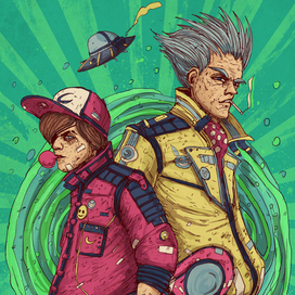 Рик, Морти, Док, Марти