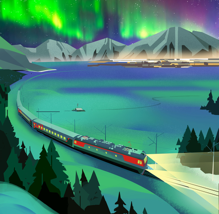 Поезд на Севере