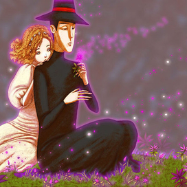 Двое и цветы