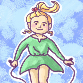 Девочка со скакалкой