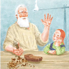 Серебряное копытце, иллюстрация