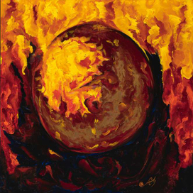 Марс в огне