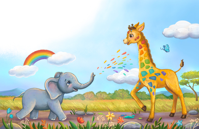 Радужный жирафик